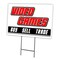 Signmission Video Games Yard Sign & Stake outdoor plastic coroplast window, C-2436 Video Games C-2436 Video Games - alternate 1
